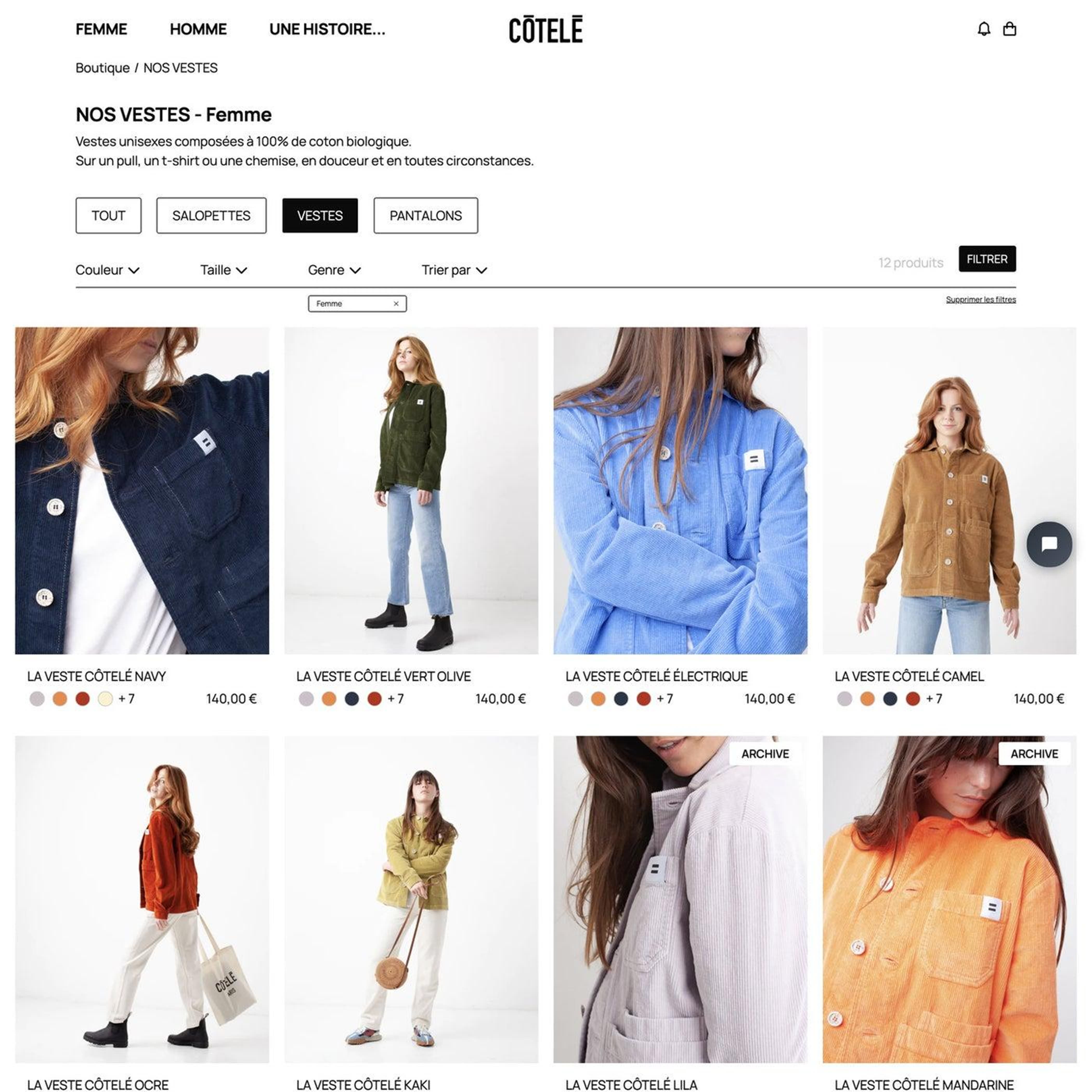 Exemple de site vitrine
